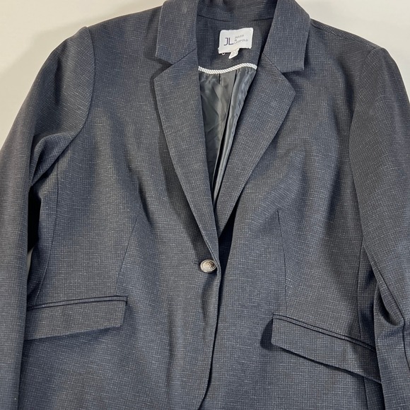 Jules & Leopold Gray Blazer Women's Career Business Jacket Lined Large 8 EUC‎ - Picture 5 of 8